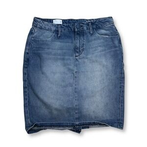 Gap Denim‎ Clean Pencil Skirt Stretch Blue Women's Size 6 Queen Wash